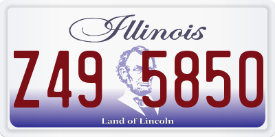 IL license plate Z495850