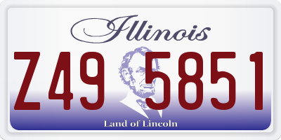 IL license plate Z495851