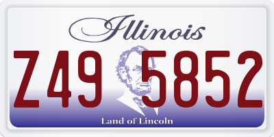 IL license plate Z495852