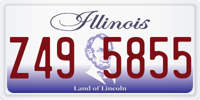IL license plate Z495855