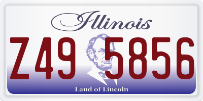 IL license plate Z495856