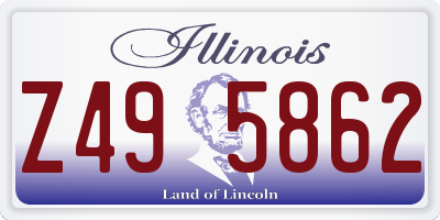 IL license plate Z495862