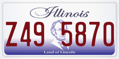 IL license plate Z495870