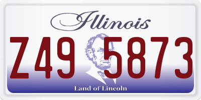 IL license plate Z495873