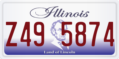 IL license plate Z495874