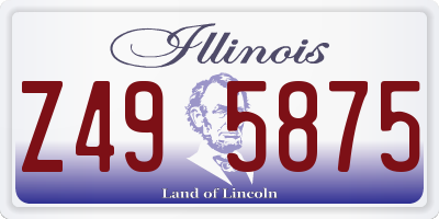 IL license plate Z495875