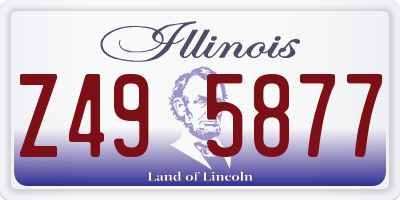IL license plate Z495877