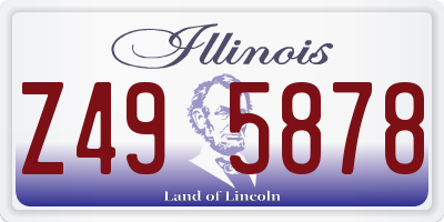 IL license plate Z495878