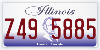 IL license plate Z495885