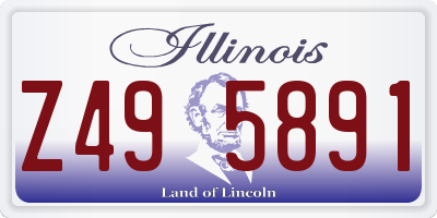 IL license plate Z495891