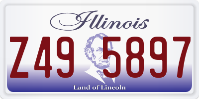 IL license plate Z495897