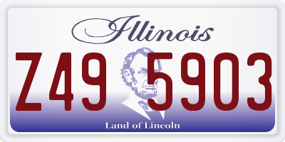 IL license plate Z495903
