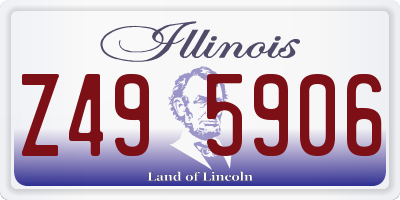 IL license plate Z495906