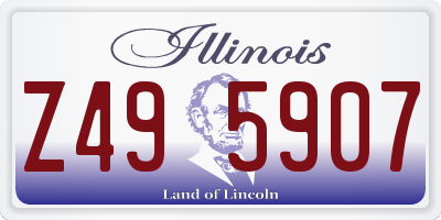 IL license plate Z495907