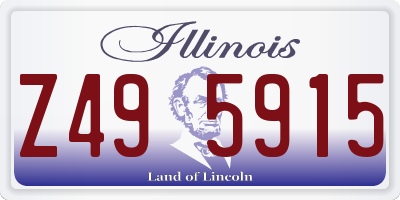 IL license plate Z495915