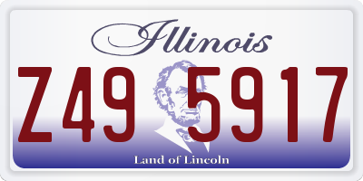 IL license plate Z495917