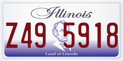 IL license plate Z495918