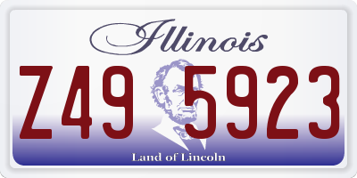 IL license plate Z495923