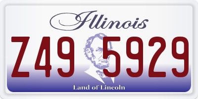 IL license plate Z495929