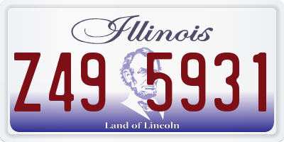 IL license plate Z495931