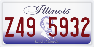 IL license plate Z495932