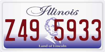 IL license plate Z495933