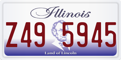 IL license plate Z495945