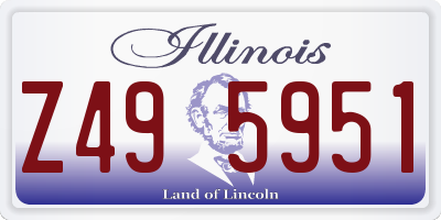 IL license plate Z495951