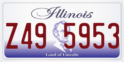IL license plate Z495953
