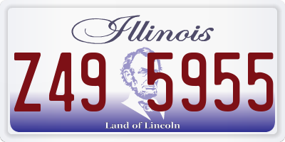 IL license plate Z495955