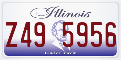 IL license plate Z495956