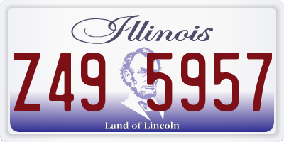 IL license plate Z495957