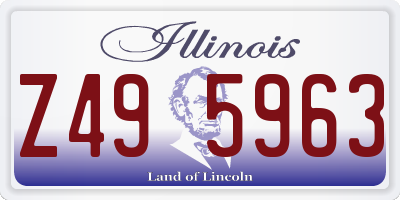 IL license plate Z495963