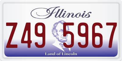 IL license plate Z495967