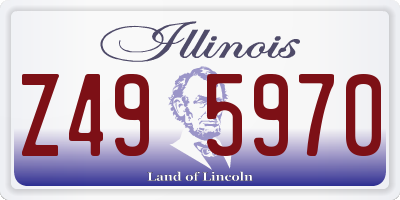 IL license plate Z495970