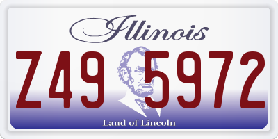 IL license plate Z495972