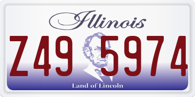 IL license plate Z495974