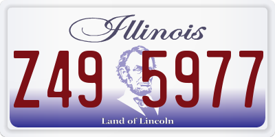 IL license plate Z495977