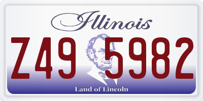 IL license plate Z495982
