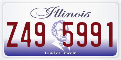IL license plate Z495991