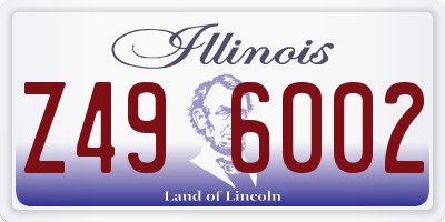 IL license plate Z496002