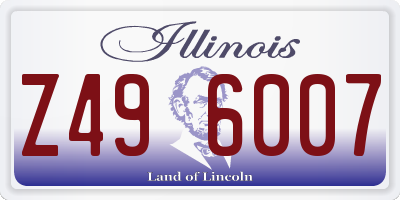IL license plate Z496007