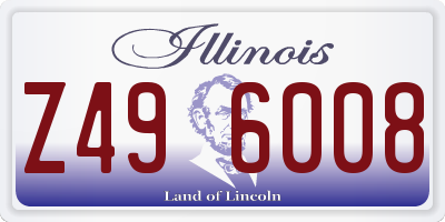 IL license plate Z496008