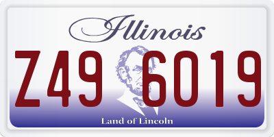 IL license plate Z496019