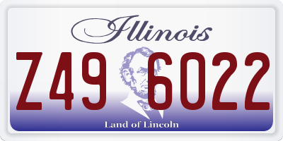 IL license plate Z496022