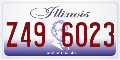 IL license plate Z496023