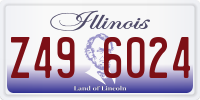 IL license plate Z496024