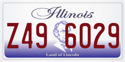IL license plate Z496029