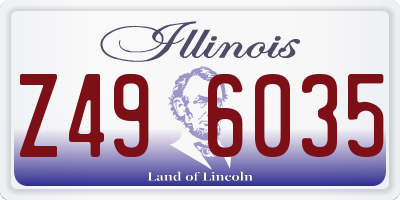 IL license plate Z496035