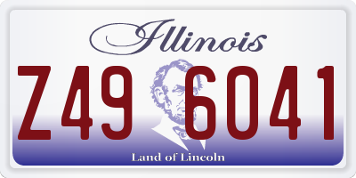 IL license plate Z496041